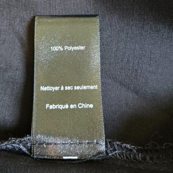 ASTR Size Medium Skirt Long Pencil Pleated Black Silk-Like NWT - Picture 7 of 10